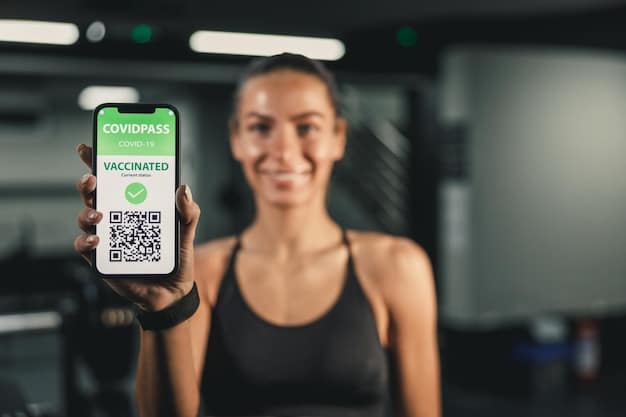 A person holding a smartphone, scanning a QR code on a supplement bottle label with a clean, modern design.